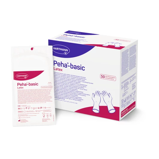Peha-basic latex steril kesztyű púdermentes