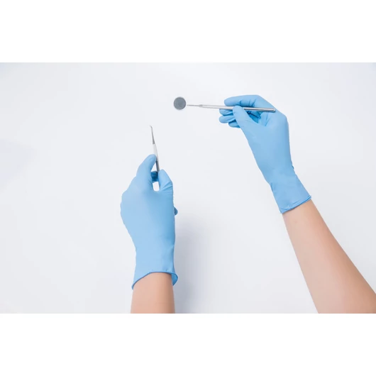 Peha-soft® Nitrile Blue vizsgálókesztyű (XS; 150db)