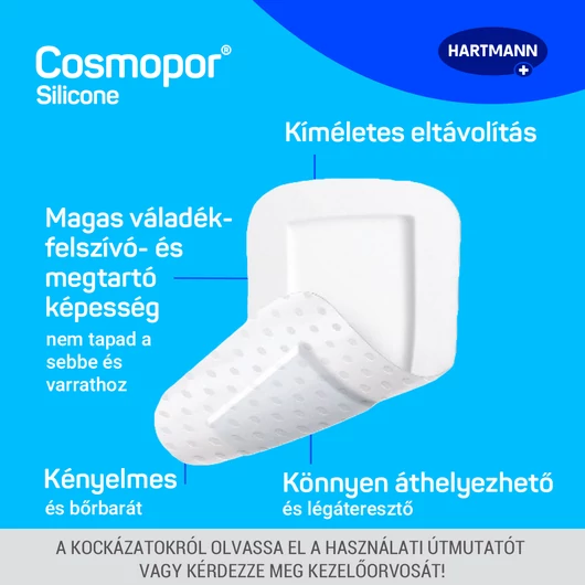 Cosmopor® silicone sebtapasz (7,2x5 cm; 5 db)