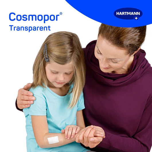 Cosmopor® Transparent steril filmkötszer sebpárnával (5x7,2 cm; 5 db)