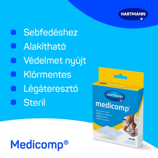 Medicomp® nemszőtt sebfedő (7,5x7,5 cm; 5x2 db)