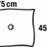 Kép 2/2 - Foliodrape® Protect izoláló lepedő, lyukas, (45x75 cm; 65 db)