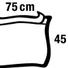 Foliodrape® Protect izoláló lepedő, ragasztós széllel, (45x75 cm; 60 db)