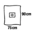 Kép 2/2 - Foliodrape® Protect izoláló lepedő, lyukas Ø7 cm, ragasztós szélű, (90x75 cm; 40 db)