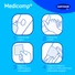 Medicomp® nemszőtt sebfedő (7,5x7,5 cm; 5x2 db)